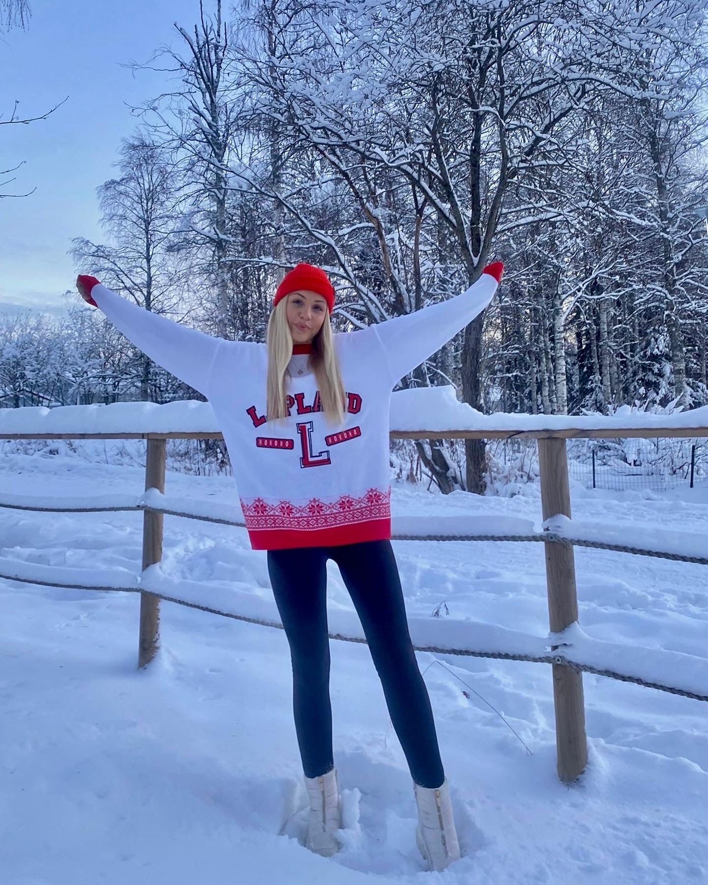 Fisherman beanie in Red