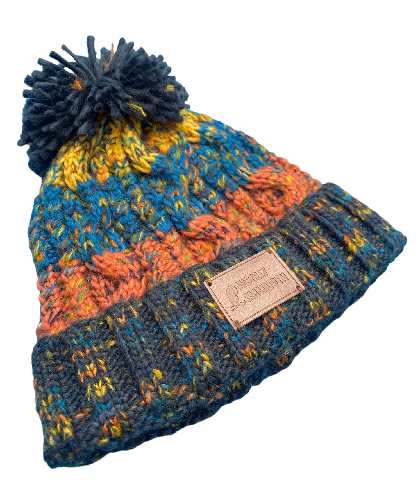 Pom Pom beanie in Autumn