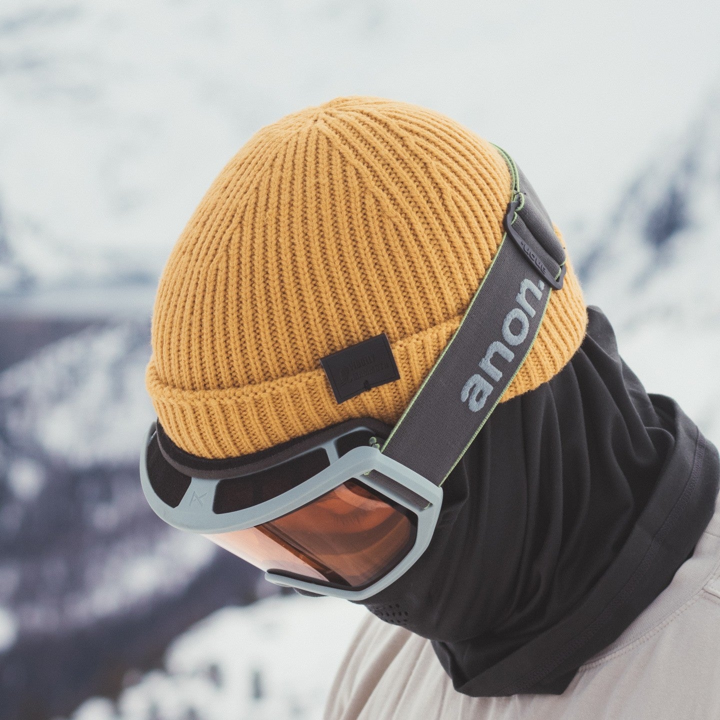Fisherman beanie in Mustard